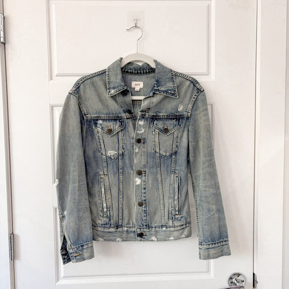 ABLE THE MERLY JACKET Denim - Picture 3 of 7